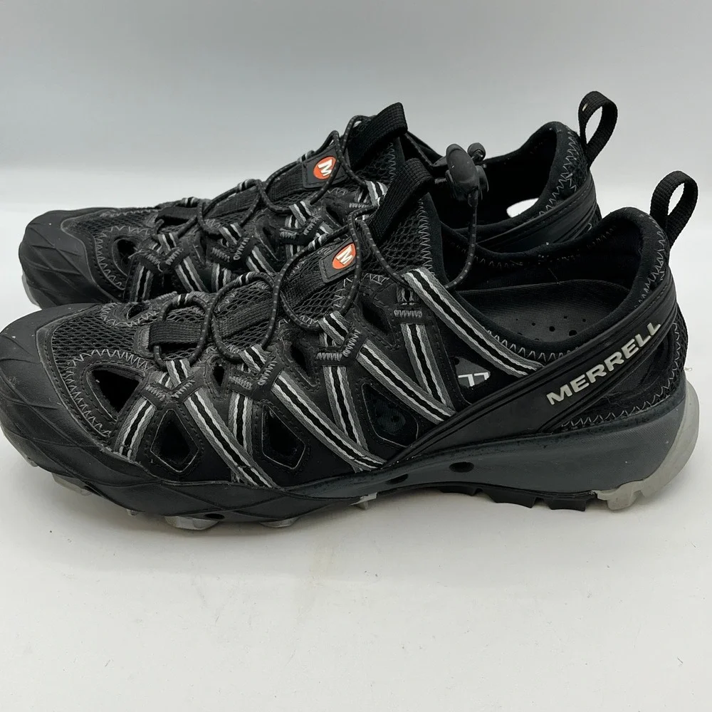 Merrell Choprock‎ Sieve Men 8.5 Black Hiking Water Shoe J50325 Vibram Gorpcore